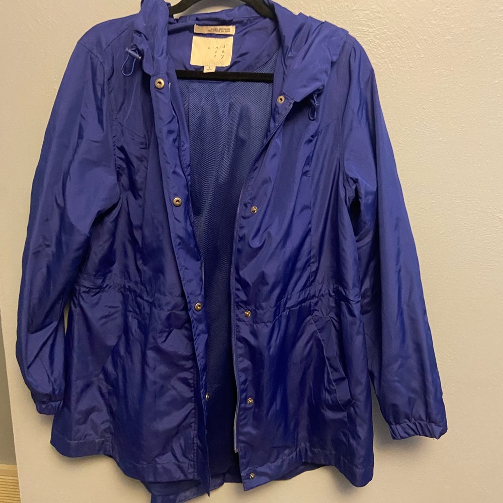 Target raincoat, size large.  A new day brand.